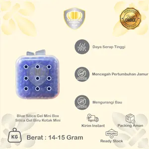 Blue Silica Gel Mini Box/ Silika Gel Biru Kotak Mini/ Silica Gel Biru Import/ Silica Gel Biru Premium