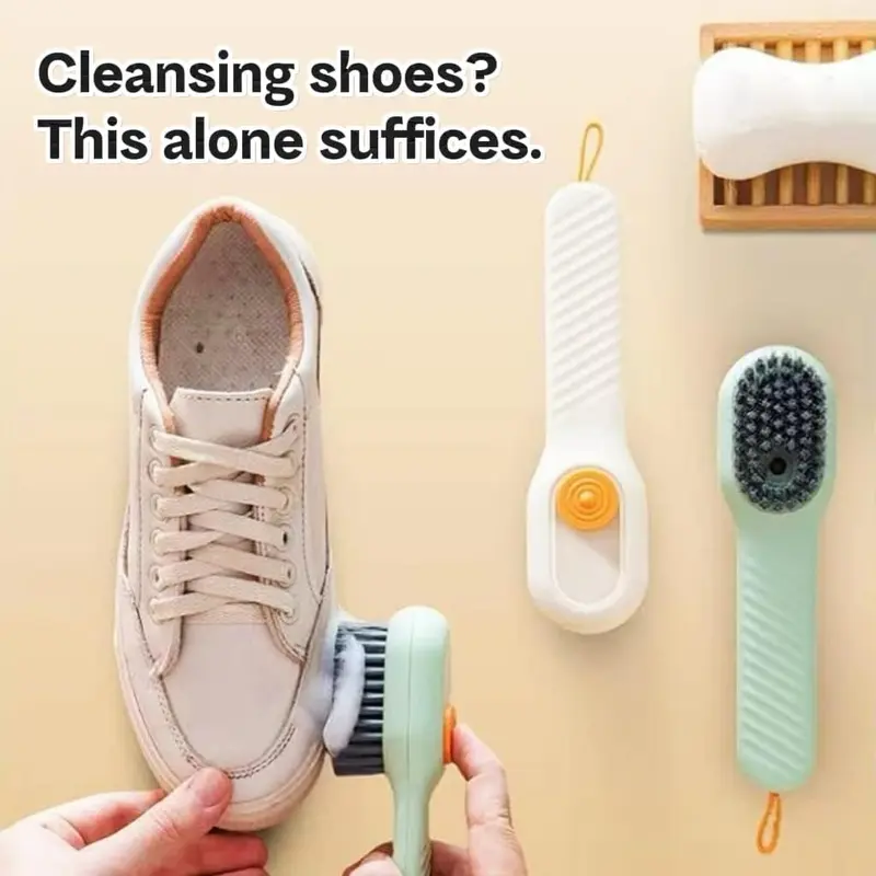 Bàn Chải Làm Sạch Đa Chức Năng, Có Hộp Đựng Xà Phòng, Bền Và Hiệu Quả, Một Người Trợ Giúp Tốt Để Làm Sạch Cả Nhà 4