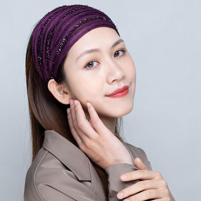 Product Introduction of Băng Đô Rửa Mặt Cho Nữ, Phụ Kiện Tóc, Dây Buộc Tóc Co Giãn Hợp Thời Trang, Che Tóc Trắng, Vòng Tóc Cho Mẹ, Sọc Sáng Bóng, Kim Sa Chống Trượt, Băng Đô Hàn Quốc, Băng Đô Lưới, Băng Đô Rộng Cho Nữ 13