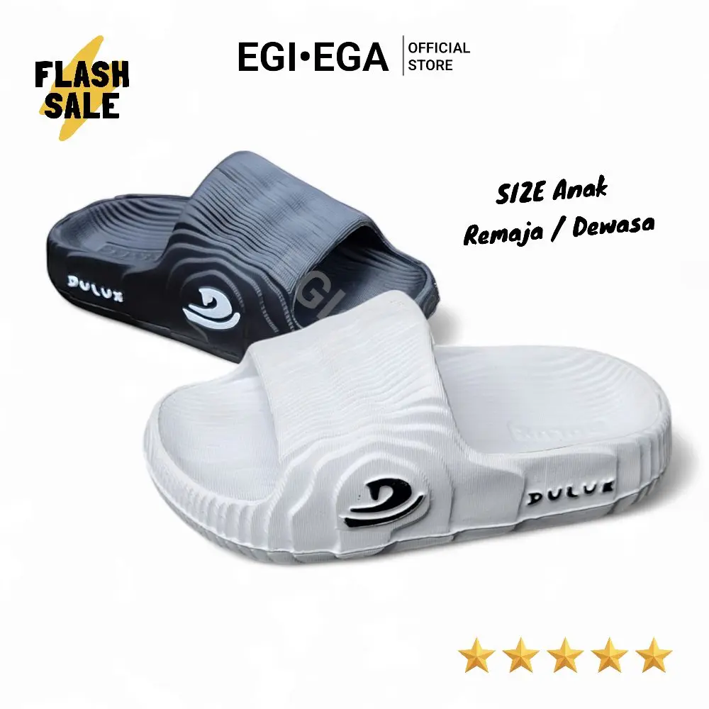 New Sandal Dulux/ Sandal Selop Anak laki laki Bahan Karet Slop Anak Laki-Laki sandal slop putih anak Pria Kaki