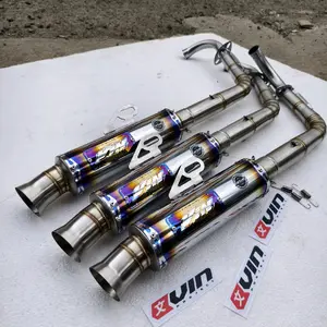 Knalpot SALEMBA Ceklist Corong Medwick Bluemon inlet 38 dan 45 Original Vin Project Fullsistem motor Mio sporty Vario new old aerox nmax Beat Scoopy Beat deluxe  Foto Motorcycle