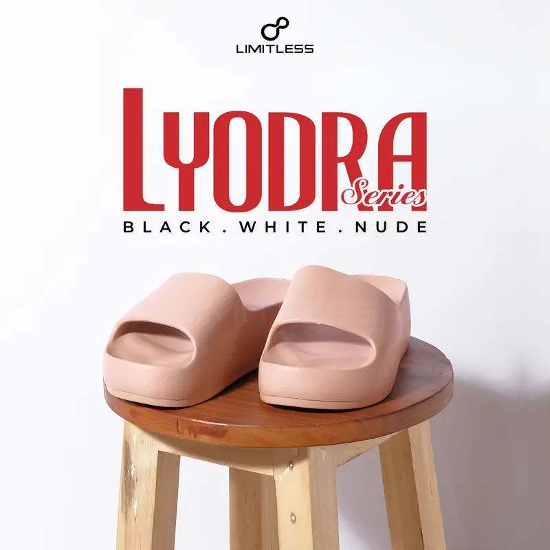 Sandal Wanita Slop Mewah skena  Sendal Cewe LYODRA Korea Fashion Imut Hak Tinggi Kekinian Empuk Shoes Cewek Dewasa Wedges Sendal pesta Ringan sepatu 5