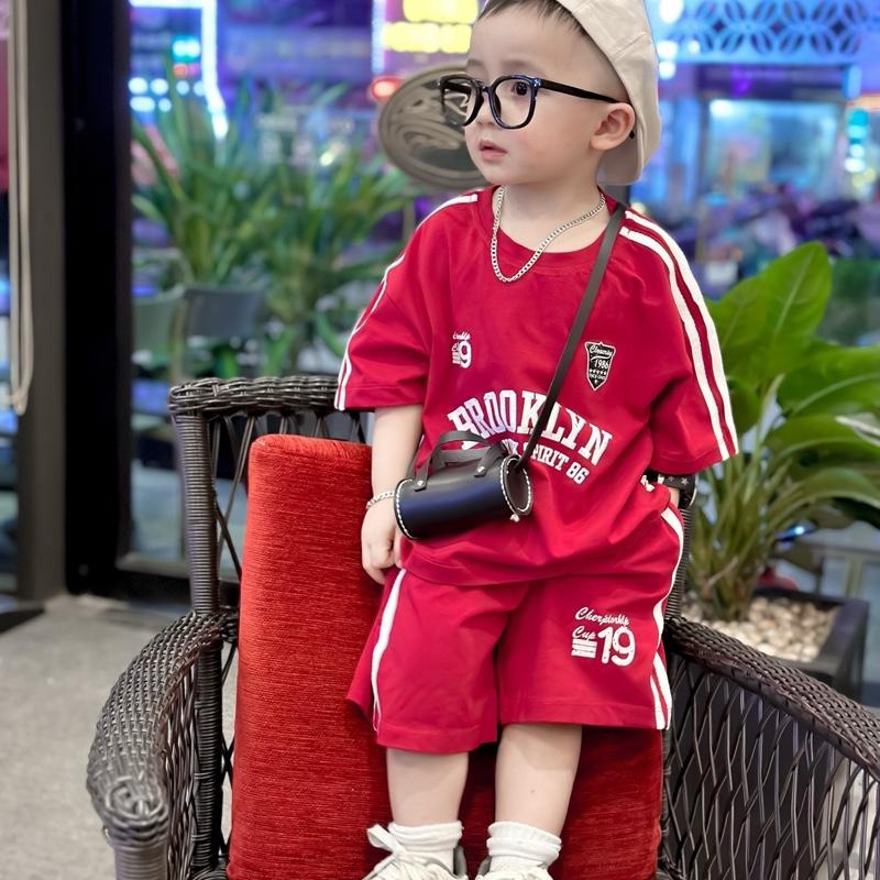 [ MỠ.KIDS ] C313 SET bộ quần áo cổ tròn CỘC BROOKLYN chất cotton hàn mềm size 10-27kg 2