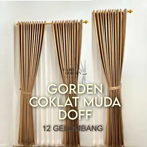 GORDEN BLACKOUT 90% GORDEN PREMIUM MOTIF SERAT BUNGA HALUS GORDEN BAHAN BLACKOUT FINISHING DOFF GORDEN TERMURAH DAN TERLARIS Tali