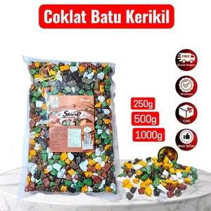 Coklat Arab Kerikil 1kg Premium Asli Coklat Turki Batu Kerikil 1kg Premium Manis Chocolate Snacks Camilan Food