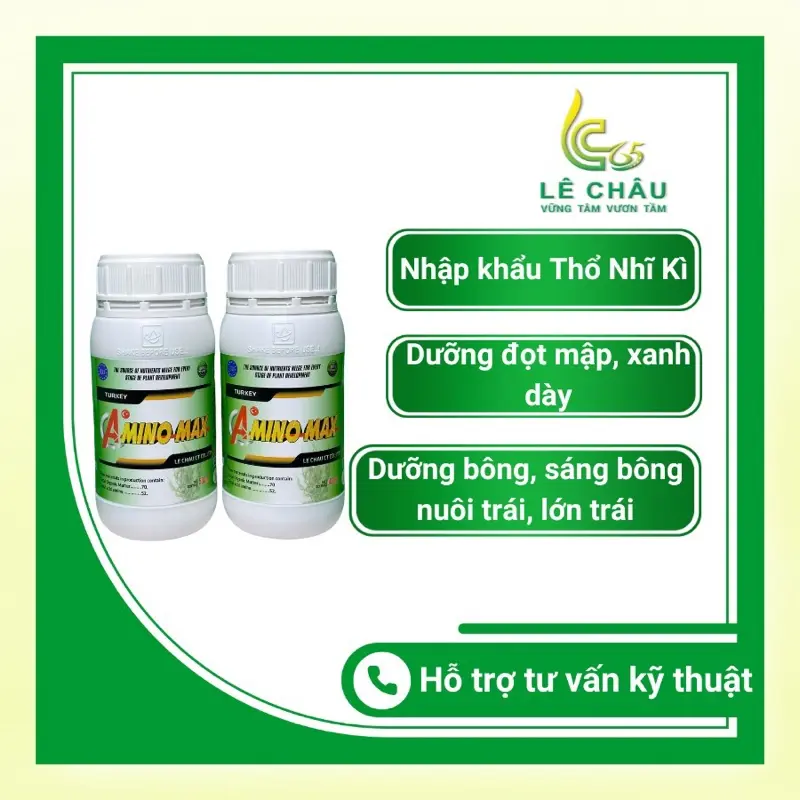 AMINO MAX Turkey- Dòng Amino cao cấp cho cây trồng, cung cấp dinh dưỡng tức thời