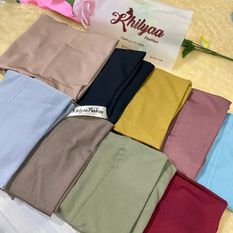 KhilyaaFashion-JILBAB INSTAN BERGO NON PET FREE ZIPPER BAG / HIJAB DAILY BERGO INSTAN JERSEY TERBARU 4