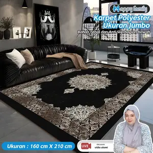 (HF)LOKAL x VIDIA UTAMI Karpet Polyester Jumbo UK 160x210CM Motif Aesthetic HIGH QUALITY