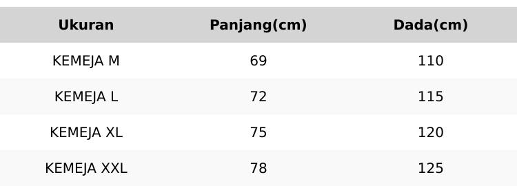 Kemeja Pria M L XL XXL Rayon Twil Nyaman Kerah Kancing