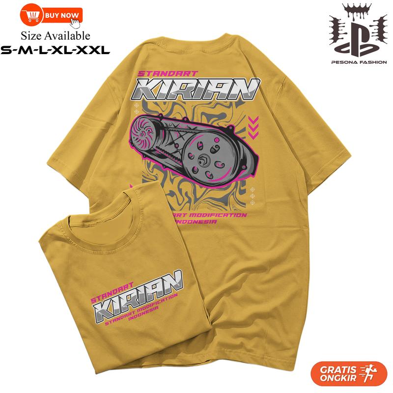 Kaos Racing Standar Kirian Std Motor Matic Gank Modification Indonesia Baju Distro Tshirt Otomotif 2