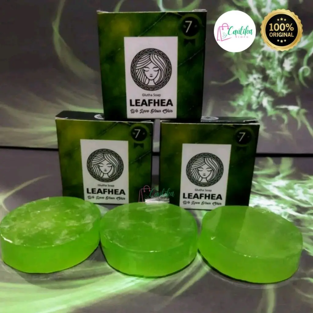 [COD] 5 PCS Sabun Hijau Leafhea Mencerahkan dan Memutihkan Kulit Wajah Berminyak Berjerawat sabun muka mencerahkan