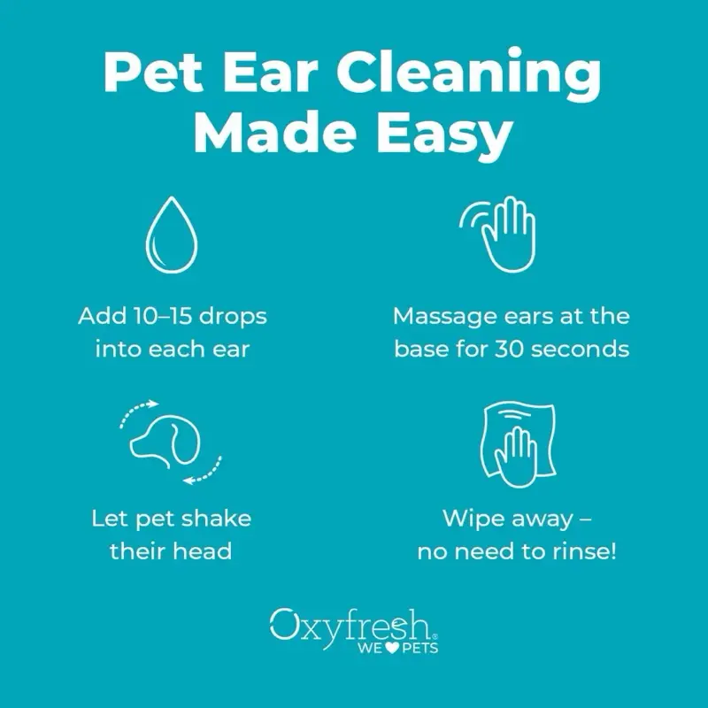 ￼Oxyfresh Pembersih Kuping Kucing / Anjing / Pet Ear Cleaner  100ml 2