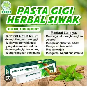 HNI PASTA GIGI HERBAL SIWAK SIRIH MINT