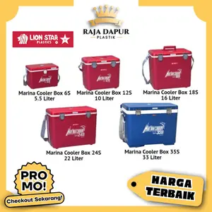 Lion Star Marina Cooler Box Es 6s/12s/18s/24s Kotak Es Serbaguna Tahan Dingin - RDP