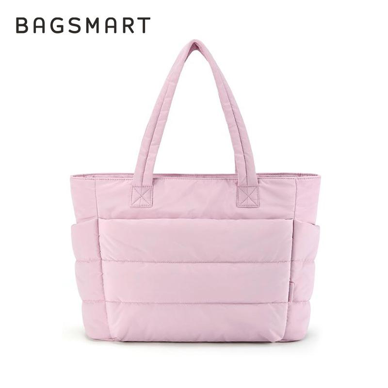 Túi tote cho nữ, BAGSMART, Nhẹ và phồng, Thích hợp cho du lịch, công việc, bãi biển, phòng Tập Gym thể dục và mua sắm.