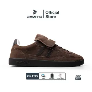 Bavito 36-46 Costa Brown - Sepatu Sneakers Casual Pria Wanita