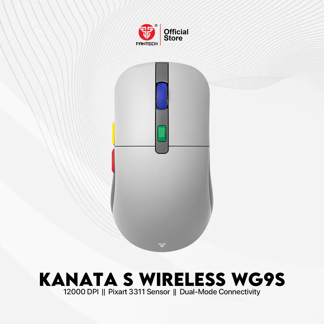Fantech KANATA S Mouse Gaming Wireless RGB Macro WG9 WG9s VX9 VX9s DPI 7200