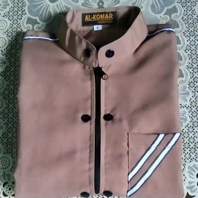 Baju Gamis Jubah Putih anak laki-laki lengan panjang 3
