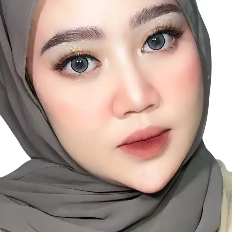SOFTLENS AIRY CHARCOAL VIRAL Abu Abu-Abu Coklat Eye Contact Lens 0