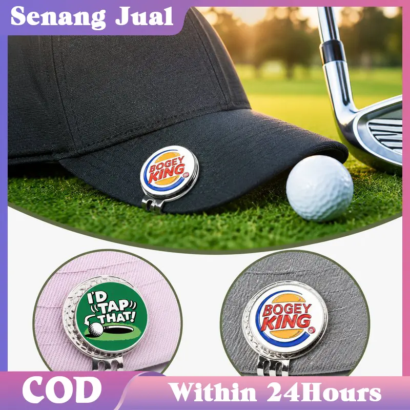 Klip Topi Golf Magnet Ball Marker Cap Visor Clip Golf Lucu Aksesoris Lapangan Golf