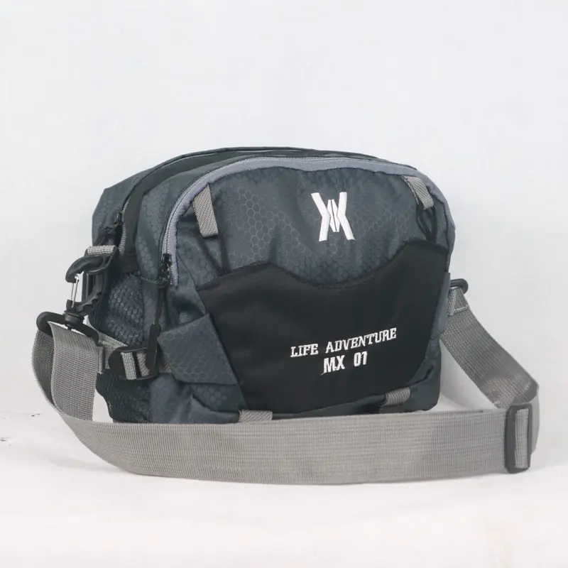 Tas Slempang & Bahu Slingbag Wetsbag3in1 tas wetsbag tas pingang Pria Waistbag Pinggang Slingbag Cowok Hitam 4