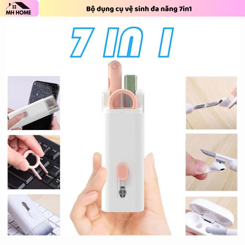  Bộ dụng cụ vệ sinh đa năng 7in1 vệ sinh laptop bàn phím điện thoại tai nghe nhỏ gọn tiện dụng 