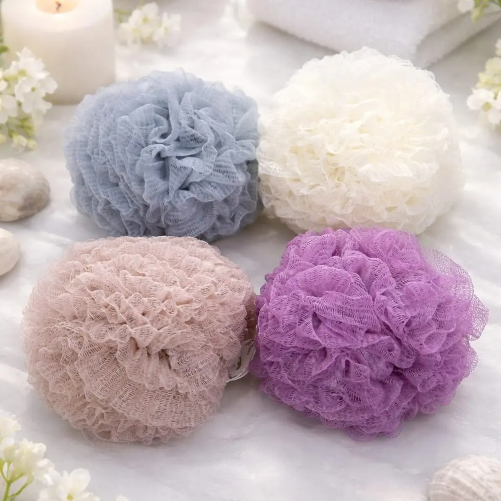 BATH - SHOWER PUFF MANDI - BUSA MANDI - SHOWER PUFF PREMIUM QUALITY Spons
