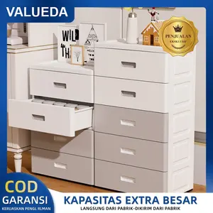 【VALUEDA】Lemari Pakaian/Lemari Pakaian Anak/Lemari Import/Kabinet Drawer Storage Cabinet Ukuran Jumbo Penyimpanan rumah