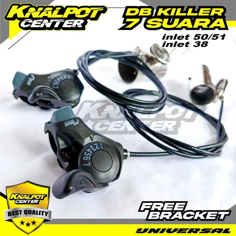 DB Killer 3 Suara Inlet 50mm dan 38mm - perdam suara 7 suara dengan switch atau shifter pengontrol 1