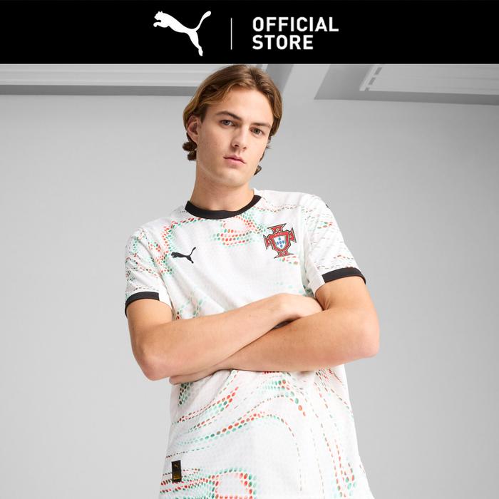 Gambar PUMA Jersey Tandang Portugal 2025 Pria White-Black - S dari PUMA Indonesia Kota Bekasi Tokopedia