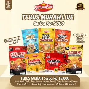 TEBUS MURAH PRODUK Semangkok Boci - Seblak Mozzarella, Baso Aci Boci Jumbo, Cimol Keju, Maksreng ( Makaroni Basreng )