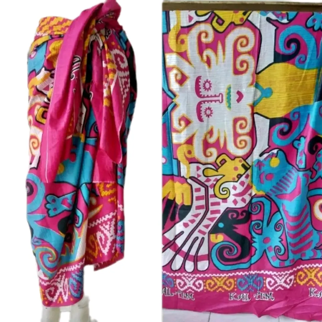 Kain Pantai  Motif Macan Kaltim 180x120cm