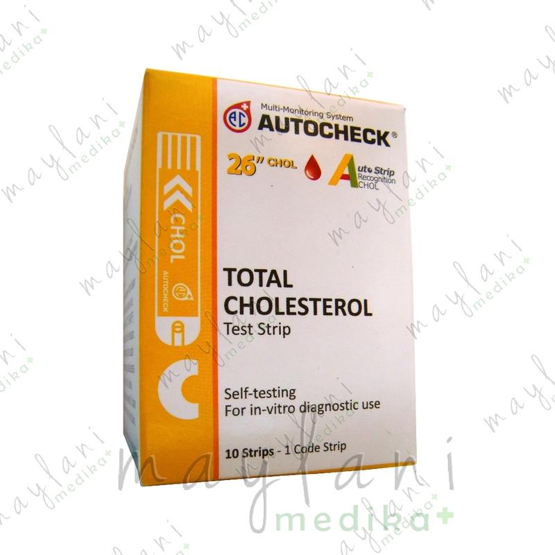 Autocheck Test Strip Cholesterol Auto Check Tes Strip Kolesterol Stik Refil 1