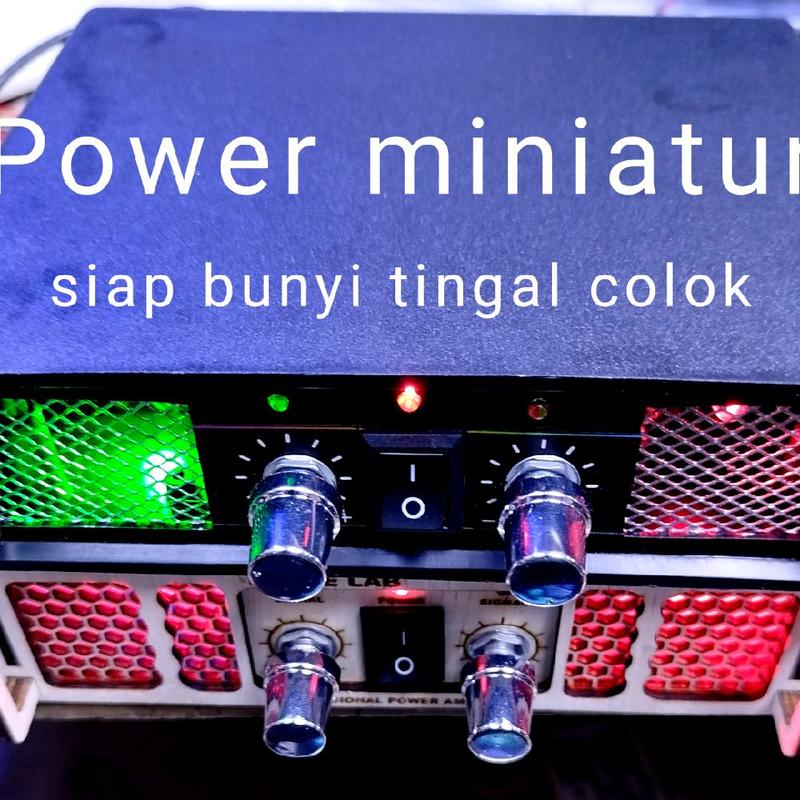 mini power amplifier replika power built up dc/ac sudah terpasang kabel ...