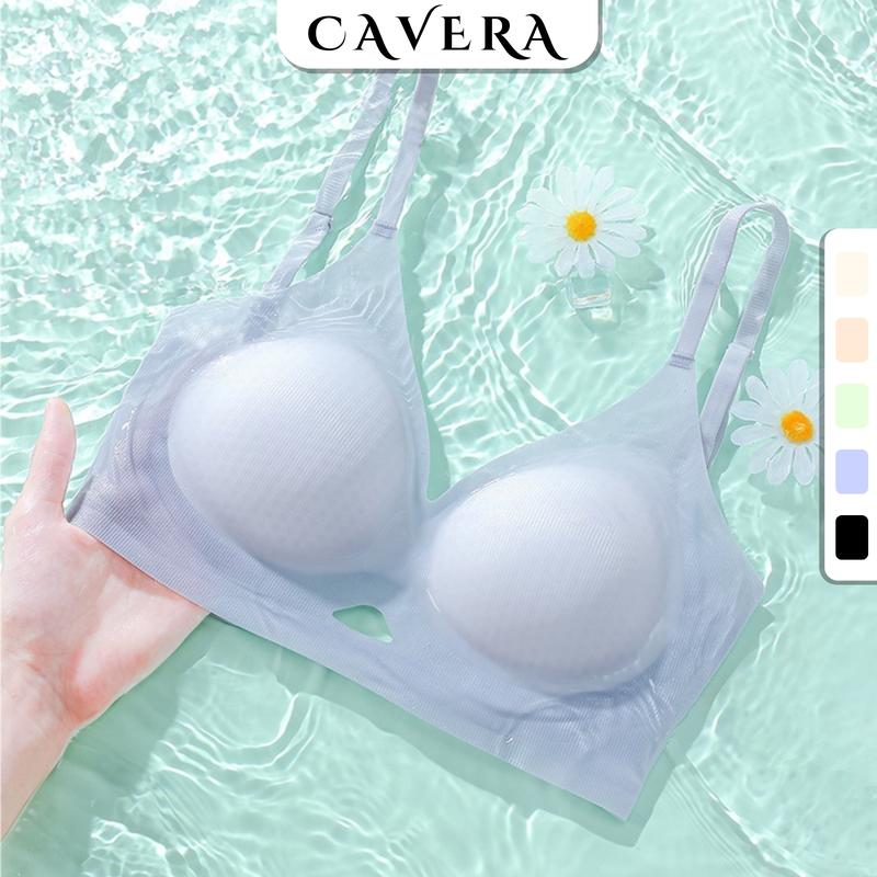 Áo Lót Bra Su Không Gọng Mềm Thoáng Mát Mặc Hở Lưng, Áo Lót Mút Dày Thông Hơi, Êm Ôm Ngực Nâng V1 CAVERA A1107
