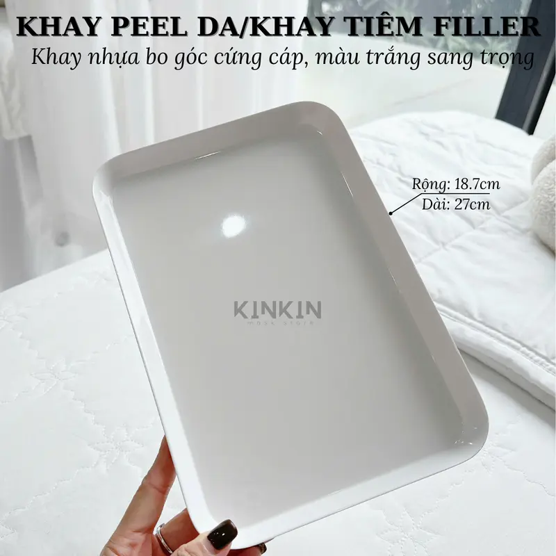 Khay peel da dùng làm khay spa, khay filler phong cách Hàn Quốc - chất liệu nhựa 6