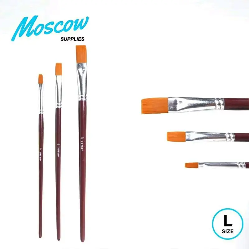 Kuas Lukis Flat set isi 3pcs 3