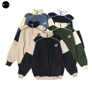 Jaket Sweater Rugby - Halfzip BT Star Unisex Pria Wanita Premium Quality