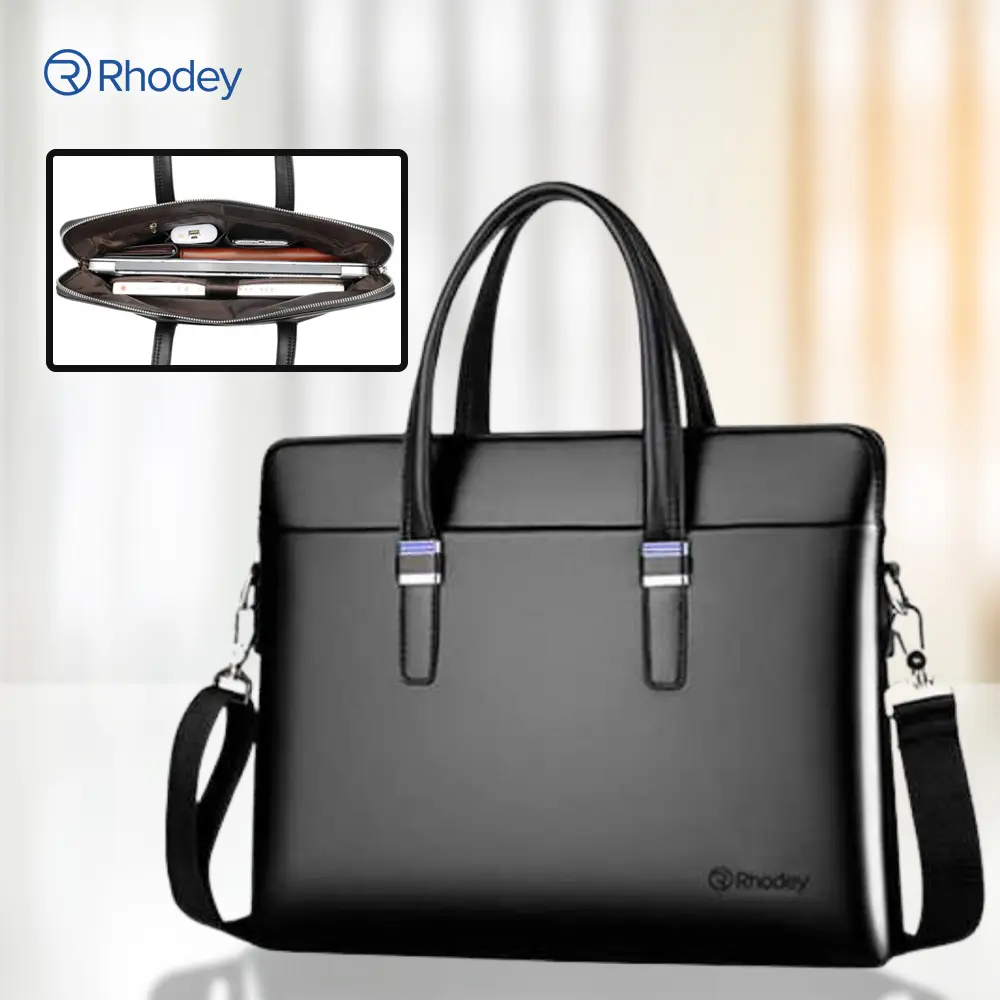 Tas Selempang Pria Premium Kulit Leather Bag Briefcase - HA-062