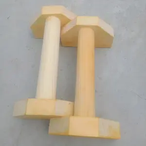 Mini Parallettes Wooden / Push Up Bar Alat Olahraga