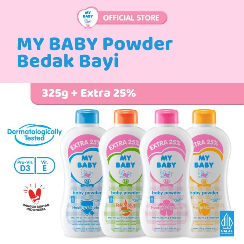 My Baby Powder Bedak Bayi Nourish Smooth / Healthy Protect / Fresh Moist / Telon Plus / Calm Relax 450gr 450 gr / 325gr 325gr / 225gr 225 gr 2