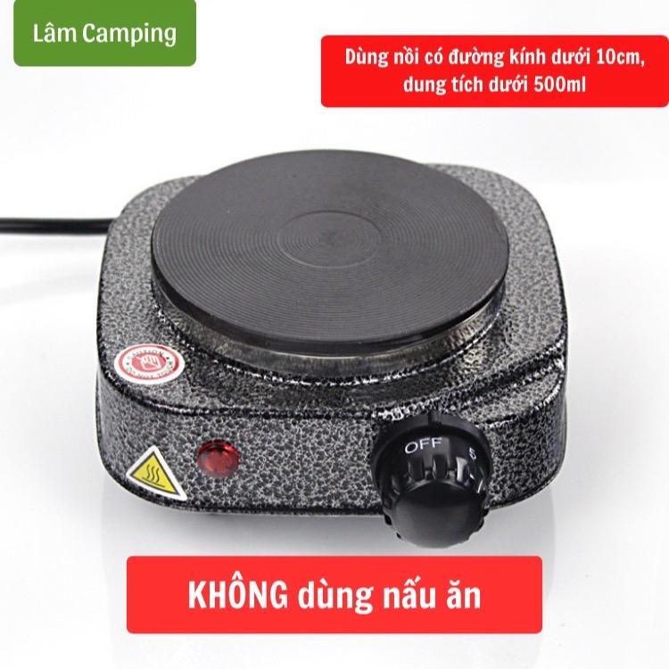 Bếp điện mini 500w đun các nồi chịu nhiệt có đường kính dưới 10cm, pha trà, cà phê...công suất nhỏ KHÔNG dùng để nấu ăn.