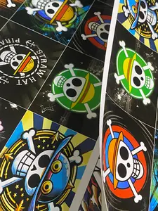 Stiker Anime One Piece - 20 Macam Gambar Dalam 1 Lembar - Desain Unik dan Menarik untuk Penggemar