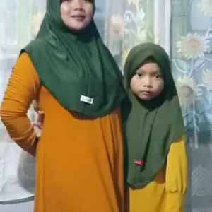 Kalisha X Shamira Jilbab Instan Anak Jersey Kerudung Sakinah Pinguin Jersey Hijab Sekolah Muslim Full Variasi Warna All Size Kids 4-9tahun