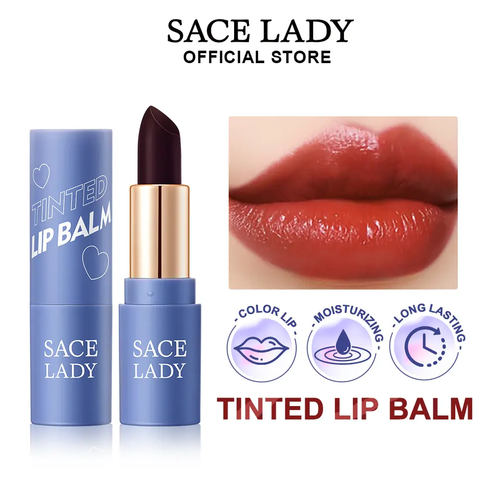 [COD] Son Môi SACE LADY Đổi Màu Chống Dính Lâu Trôi Không Thấm Nước 3.3g