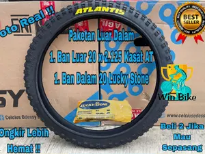 Ban Luar dan Ban Dalam Paket Ban Luar dan Ban Dalam Sepeda BMX, Mini, Lipat, Anak, MTB ukuran 20 X 2.40 , 20 x 2.125 Kasar, 20 x 2.125 Halus, 20 x 1.75 mini, 20 x 3.0 Jumbo, Free Packing Warping