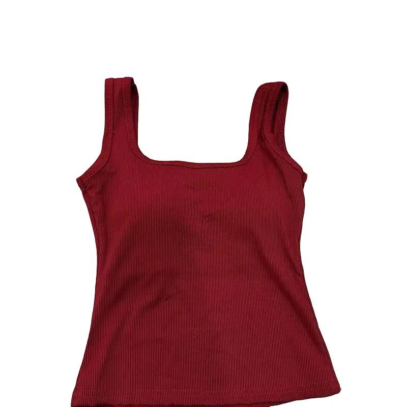 áo ba lỗ nữ chất thun tăm có đệm ngực