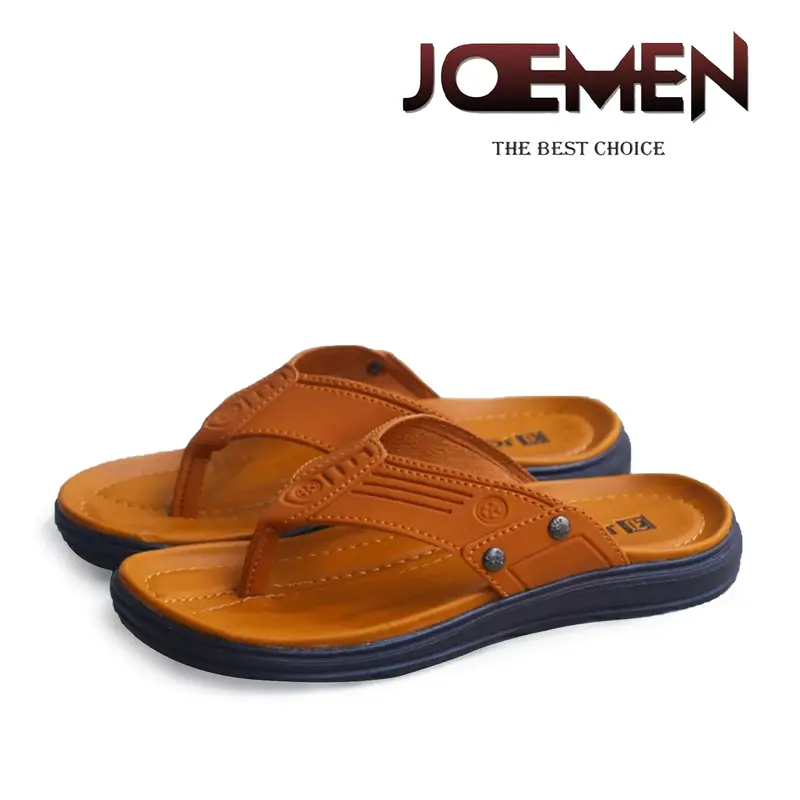 SANDAL KULIT ANTI PUTUS TERBARU 2025 Sendal Cowok S 20 Kasual Slop Selop Untuk Santai Kerja Laki Laki Casual Pria Sendal Kasual 1