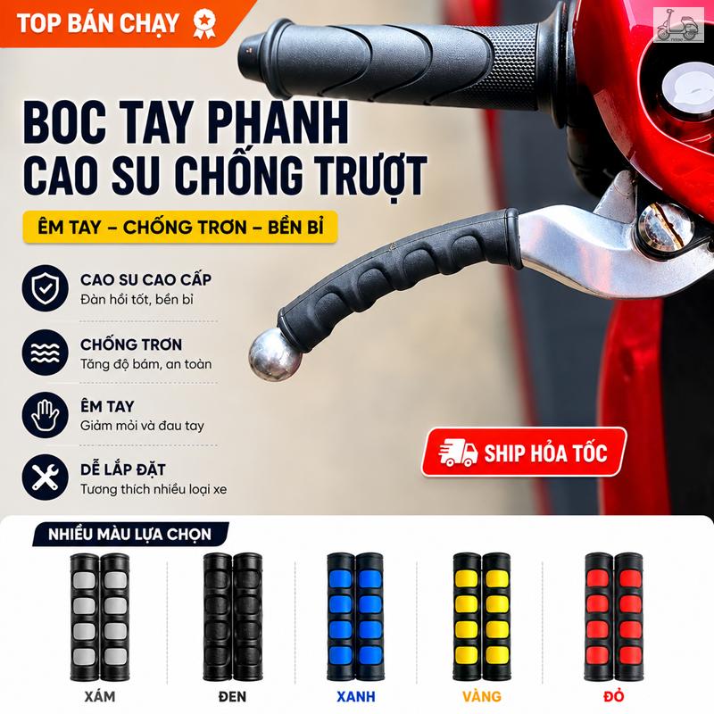 Cao Su Bọc Tay Phanh Cho Xe Máy