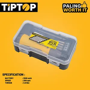 Tip Top FIX 4.2 Volt Cordless Screwdiver / Obeng Baterai